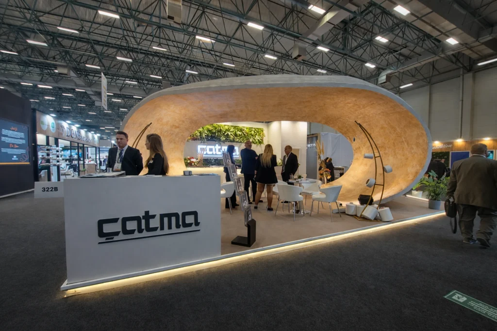 İplik Fuarı Çatma Ahşap Stand
